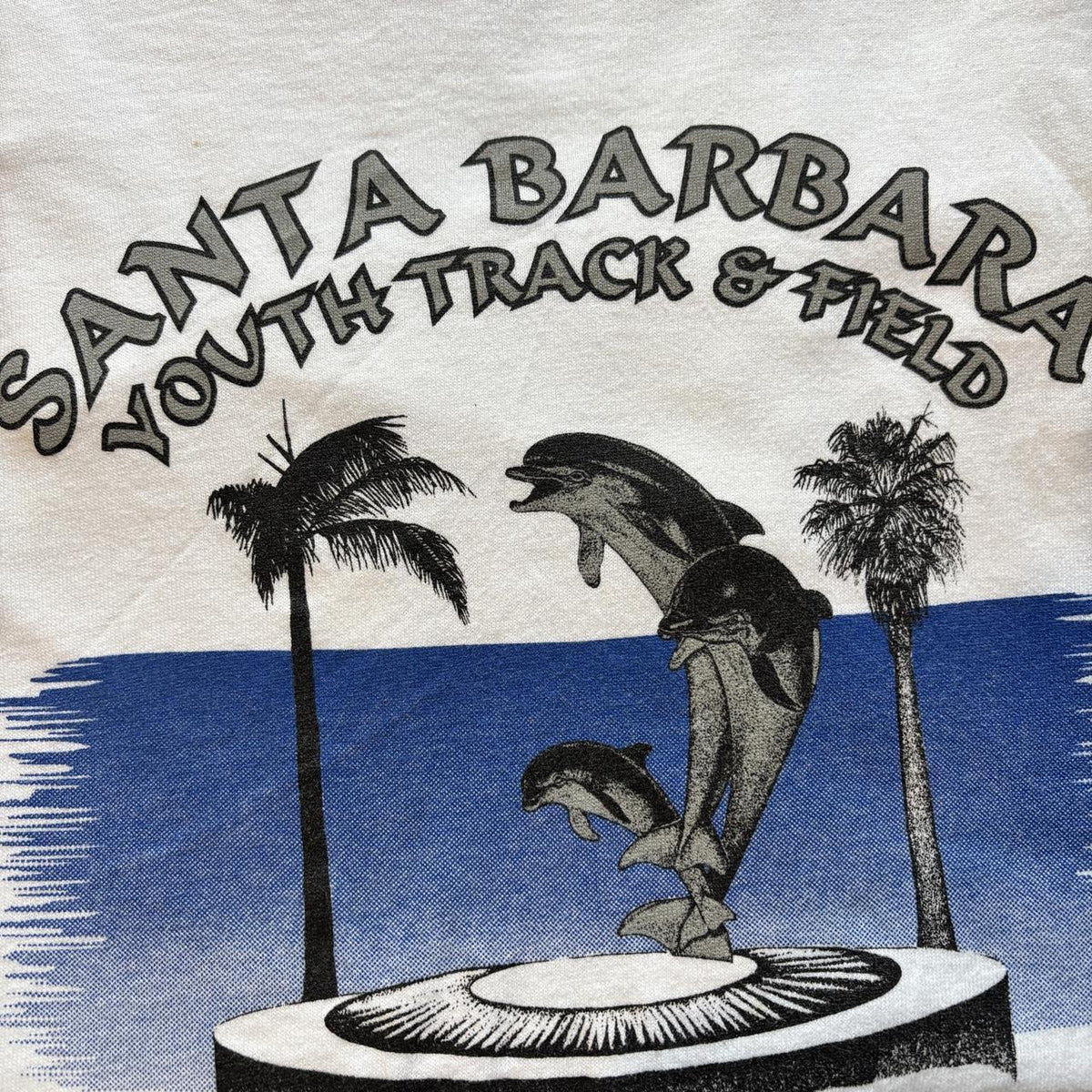 Vintage 90s USA Santa Barbara youth track & field athletics California t-shirt