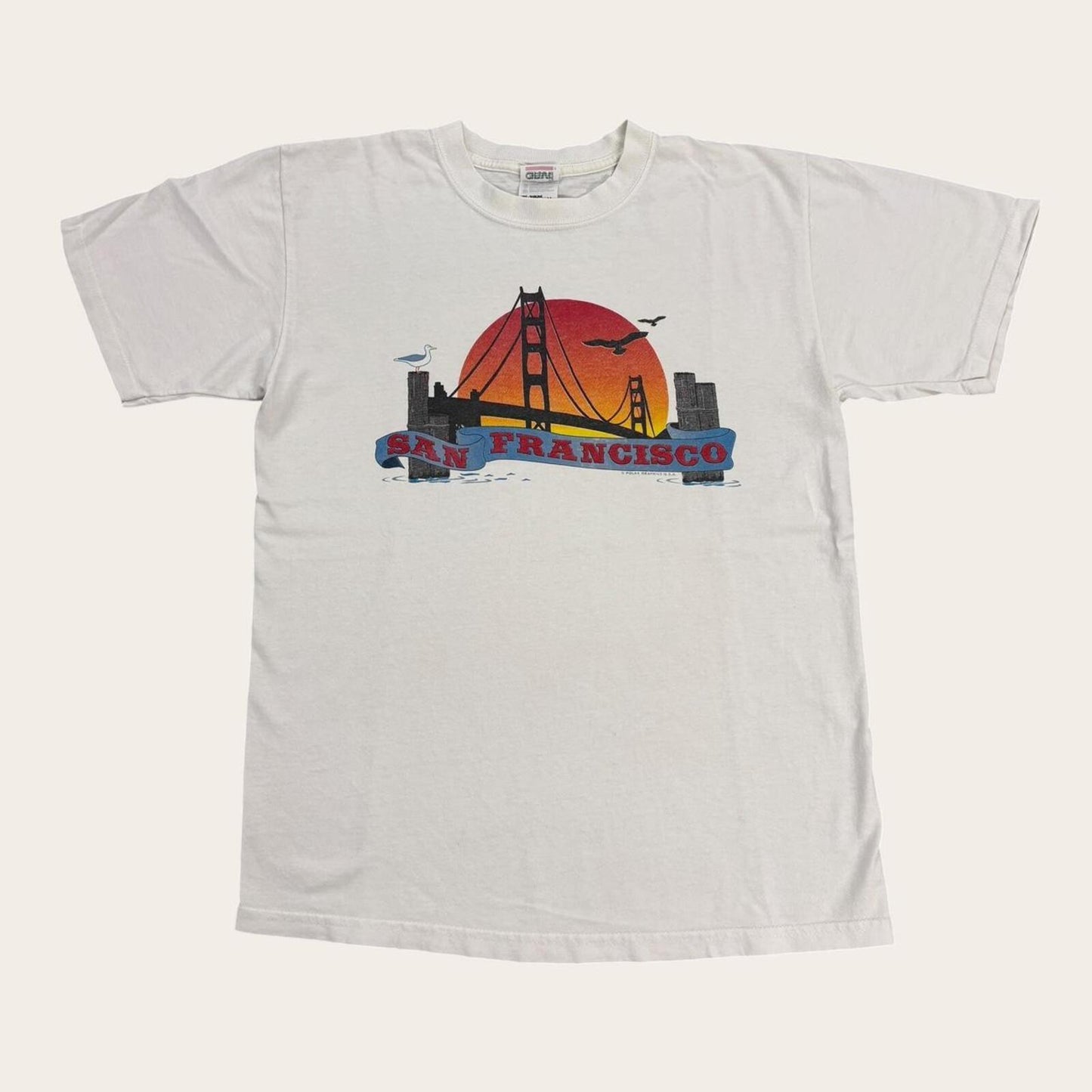 Vintage 90s USA San Francisco Golden Gate Bridge California tourist t-shirt