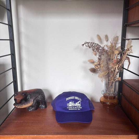Vintage 90s USA Donney Bell's towing recovery Georgia workwear trucker cap