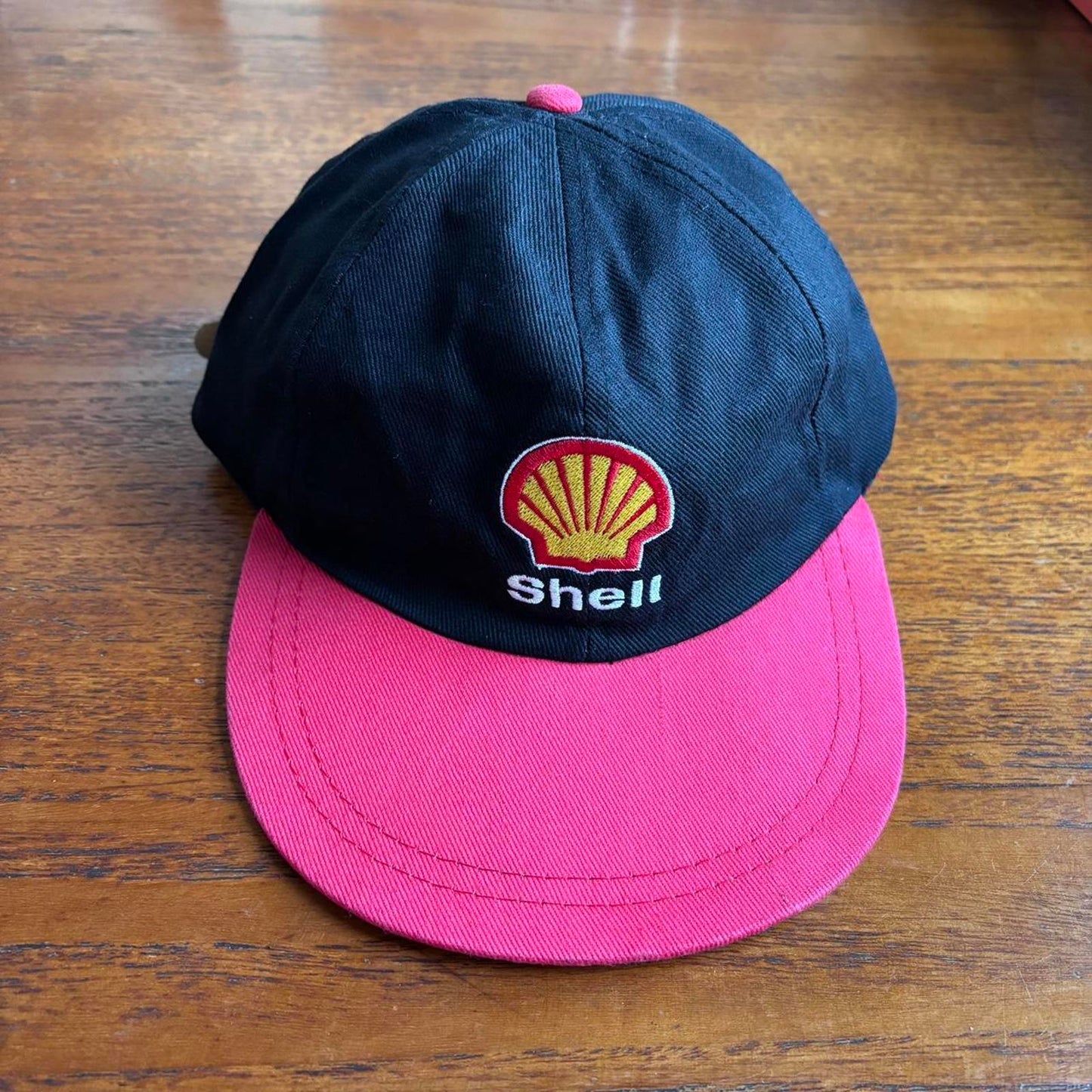 Vintage 90s Shell oil gas company workwear embroidered cap