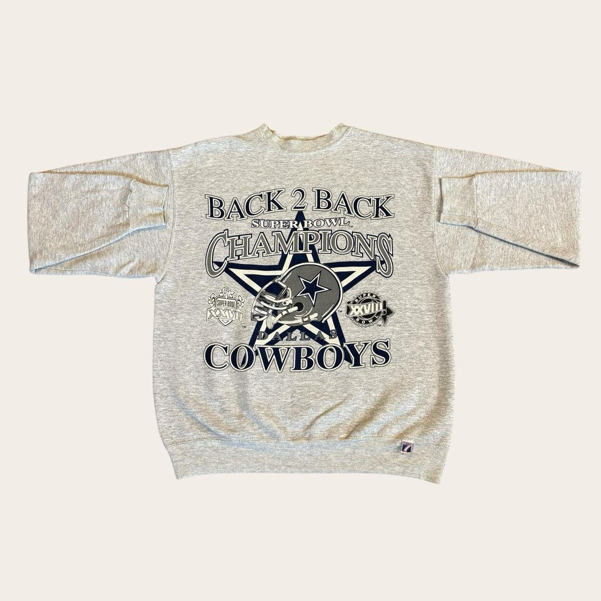 Vintage 90s USA Dallas Cowboys NFL American Football Super Bowl 27 sweatshirt