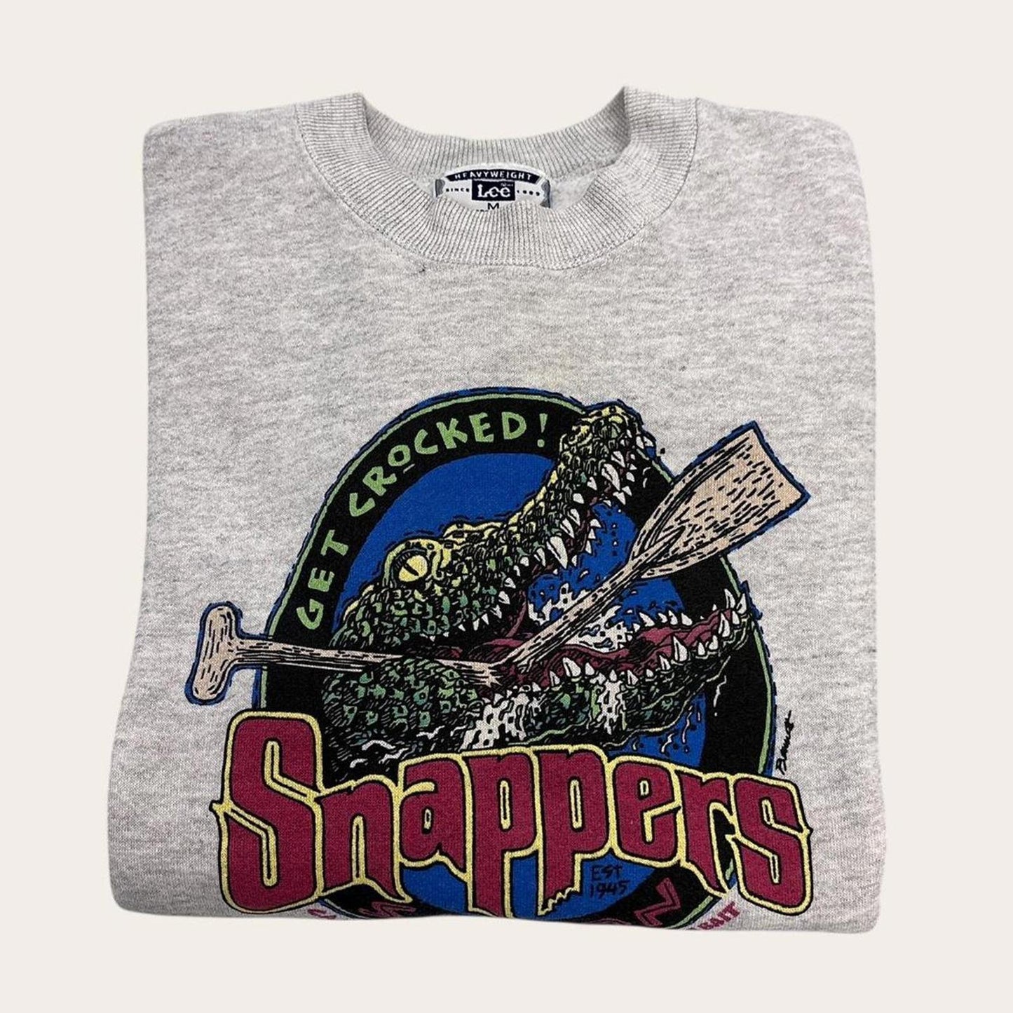 Vintage 90s Snappers Saloon bar Boomerang Bay Australia tourist sweatshirt