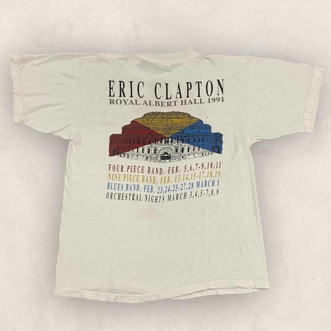 Vintage 90s Eric Clapton Royal Albert Hall 91 London music rock tour graphic band t-shirt