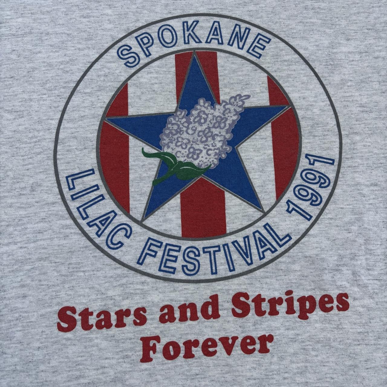 Vintage 90s USA Spokane lilac festival Washington souvenir t-shirt