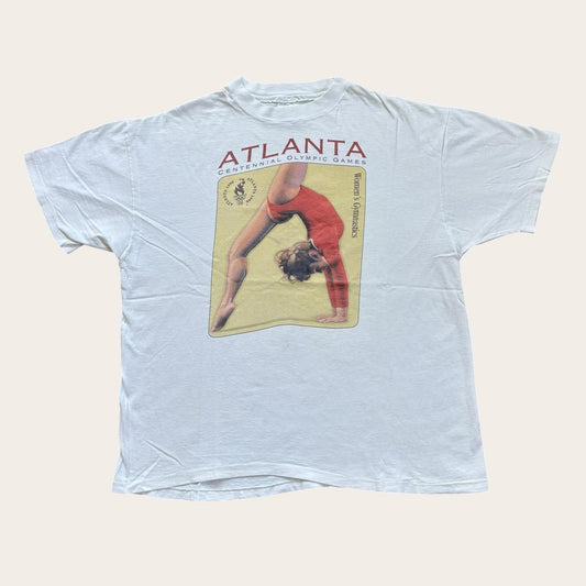 Vintage 90s USA Atlanta Olympics summer games athletics gymnastics t-shirt