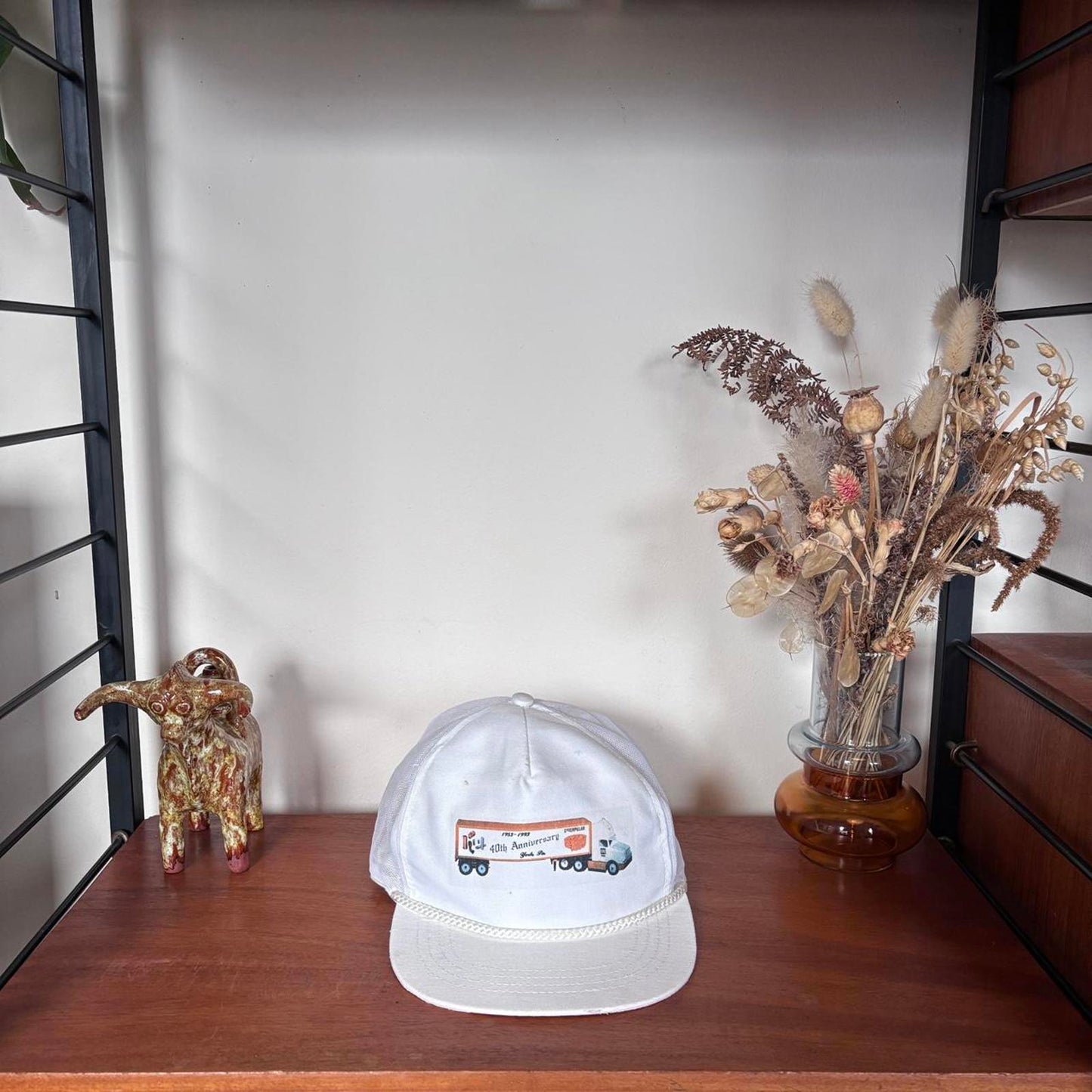 Vintage 90s USA Caterpillar transport engineering workwear trucker cap