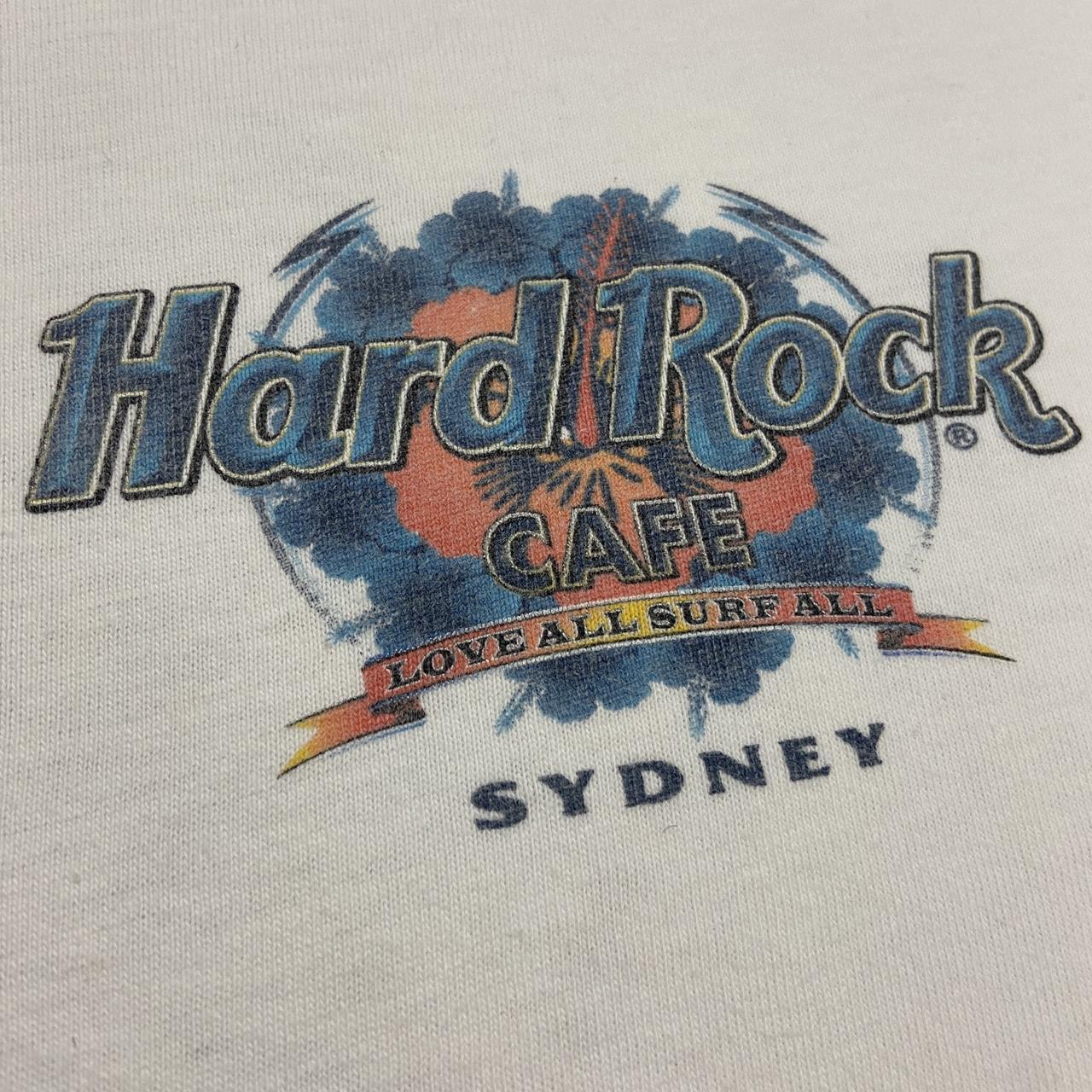 Vintage 90s USA Hard Rock Cafe Sydney Australia Surfing graphic t-shirt