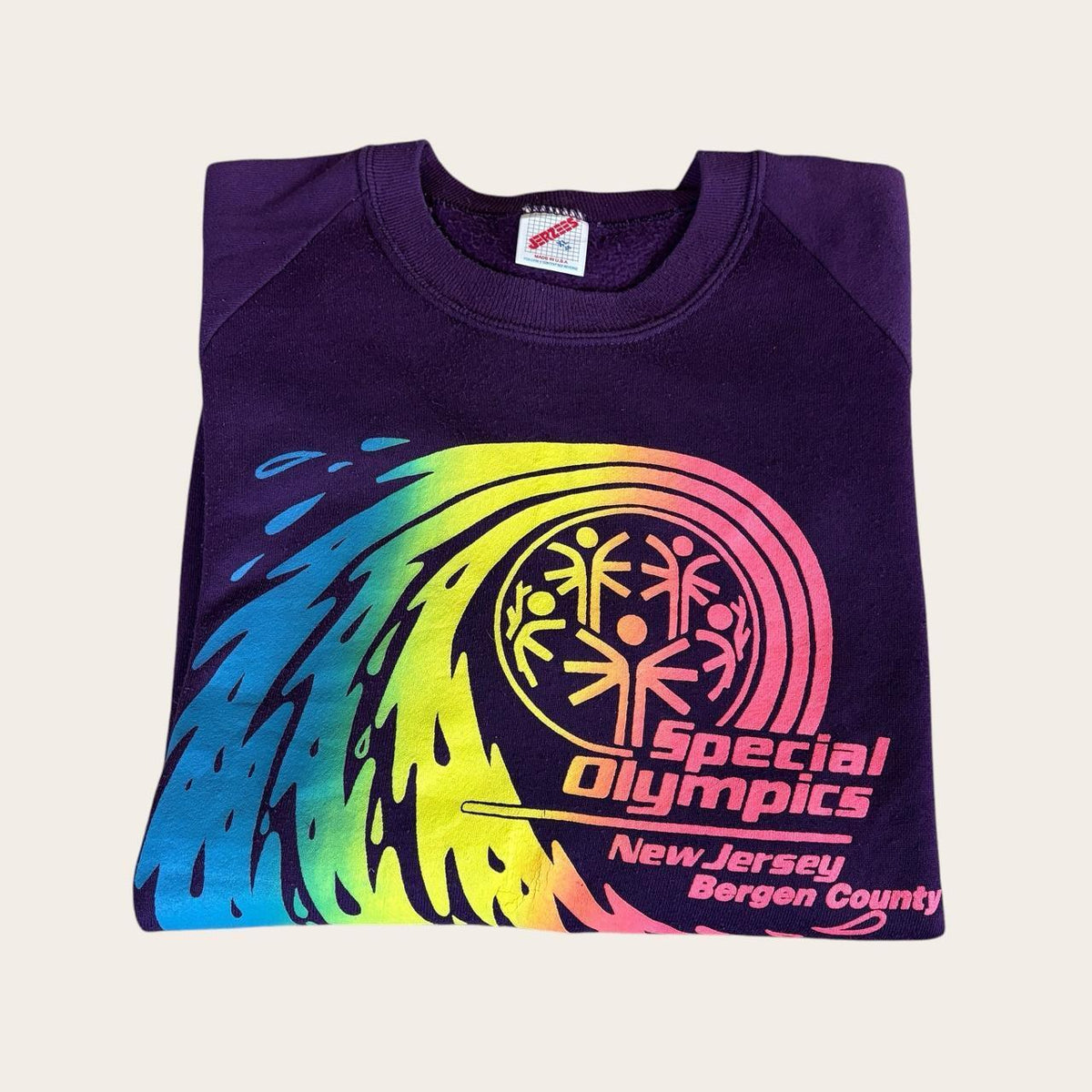 Vintage 90s USA Special Olympics New Jersey summer games athletics sweatshirt