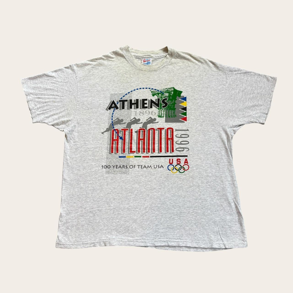 Vintage 90s USA Atlanta Olympics summer games athletics t-shirt