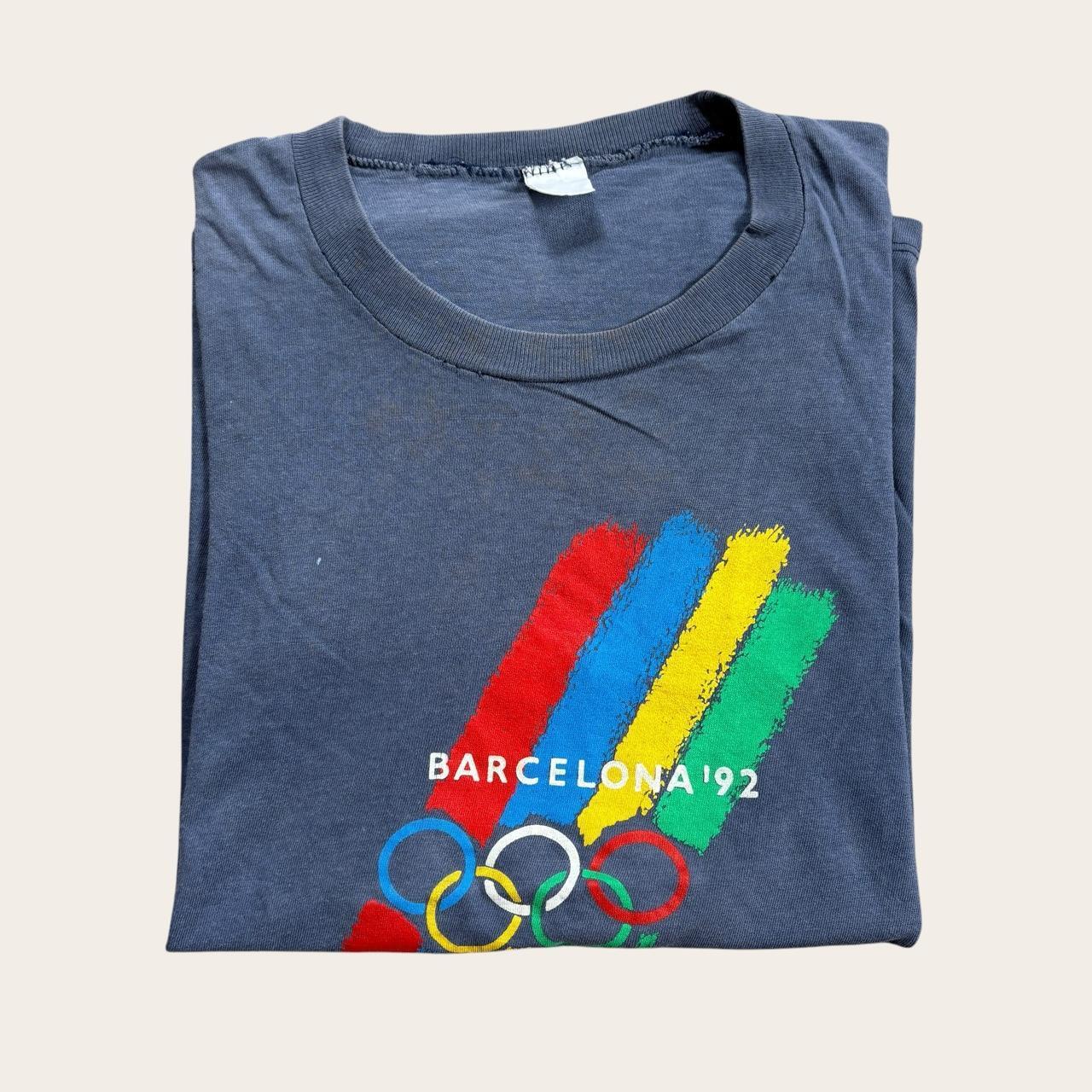 Vintage Barcelona Olympics ‘92 summer games athletics Spain sports t-shirt