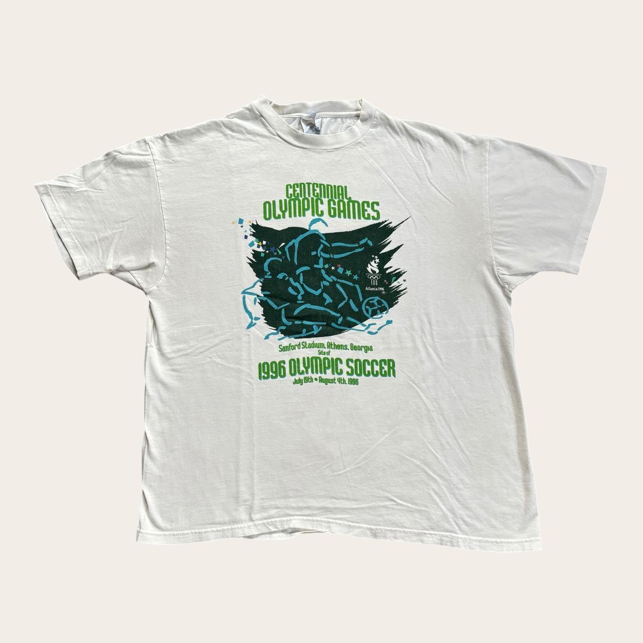Vintage 90s USA Atlanta Olympics ‘96 summer games soccer t-shirt