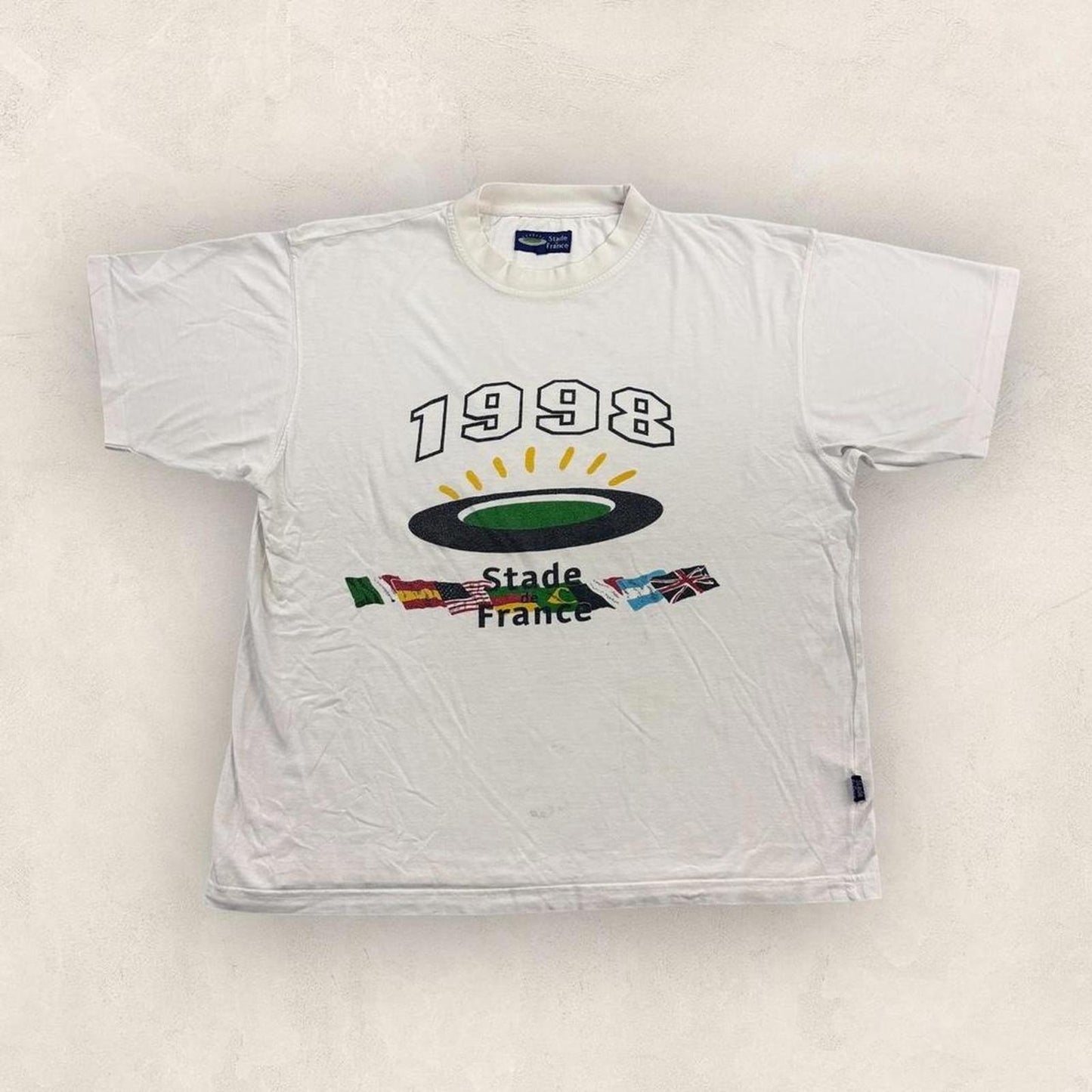 Vintage 90s Stade de France Paris rugby football stadium World Cup Final t-shirt