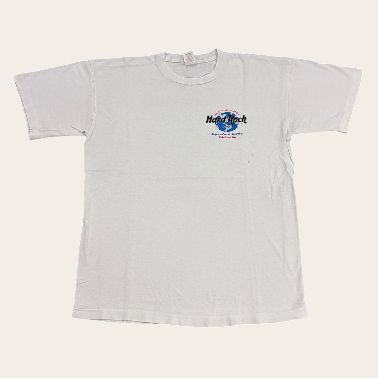 Vintage 90s USA Hard Rock Cafe signature series Elton John music t-shirt