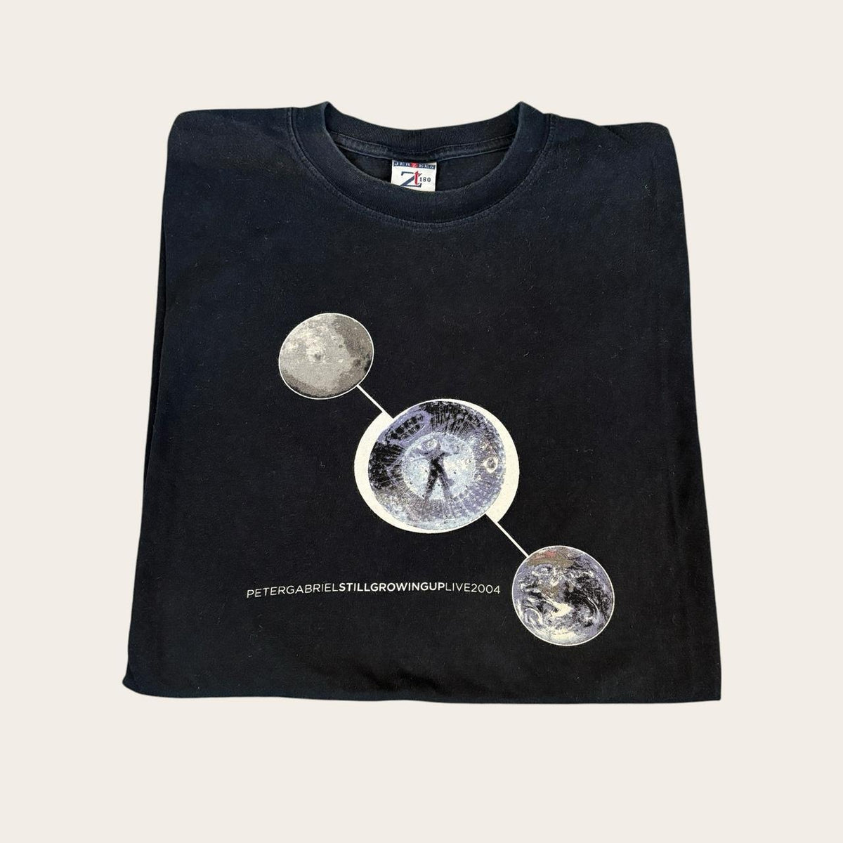 Vintage Y2K Peter Gabriel still grown up European tour music band t-shirt