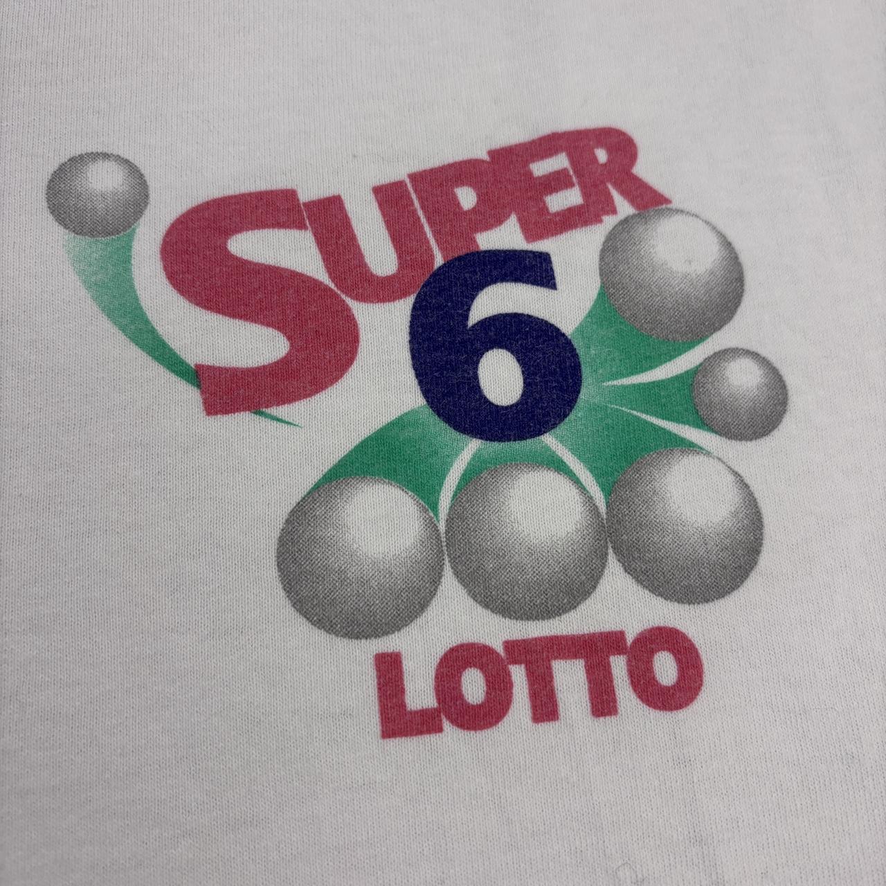 Vintage 90s USA Super 6 lottery Pennsylvania graphic t-shirt