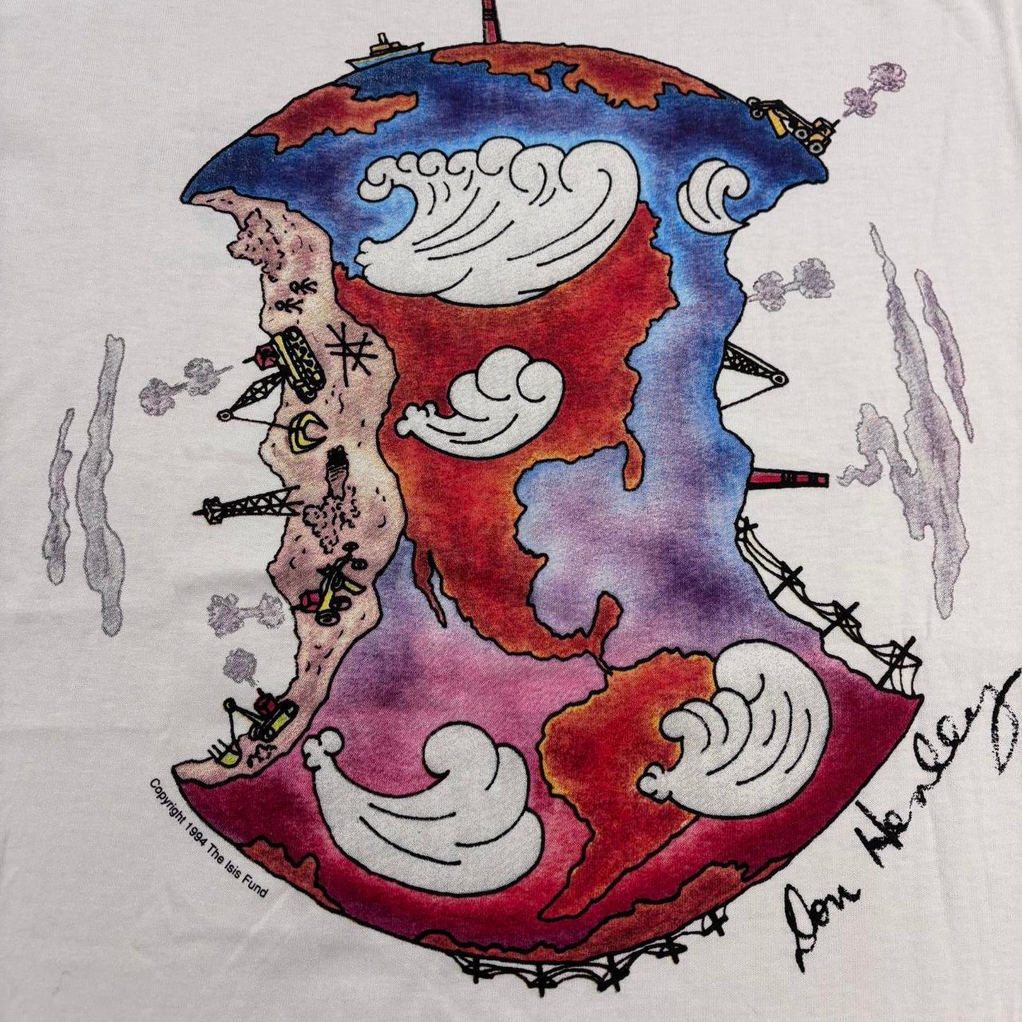 Vintage 90s USA Hard Rock Cafe signature series Don Henley Eagles band t-shirt