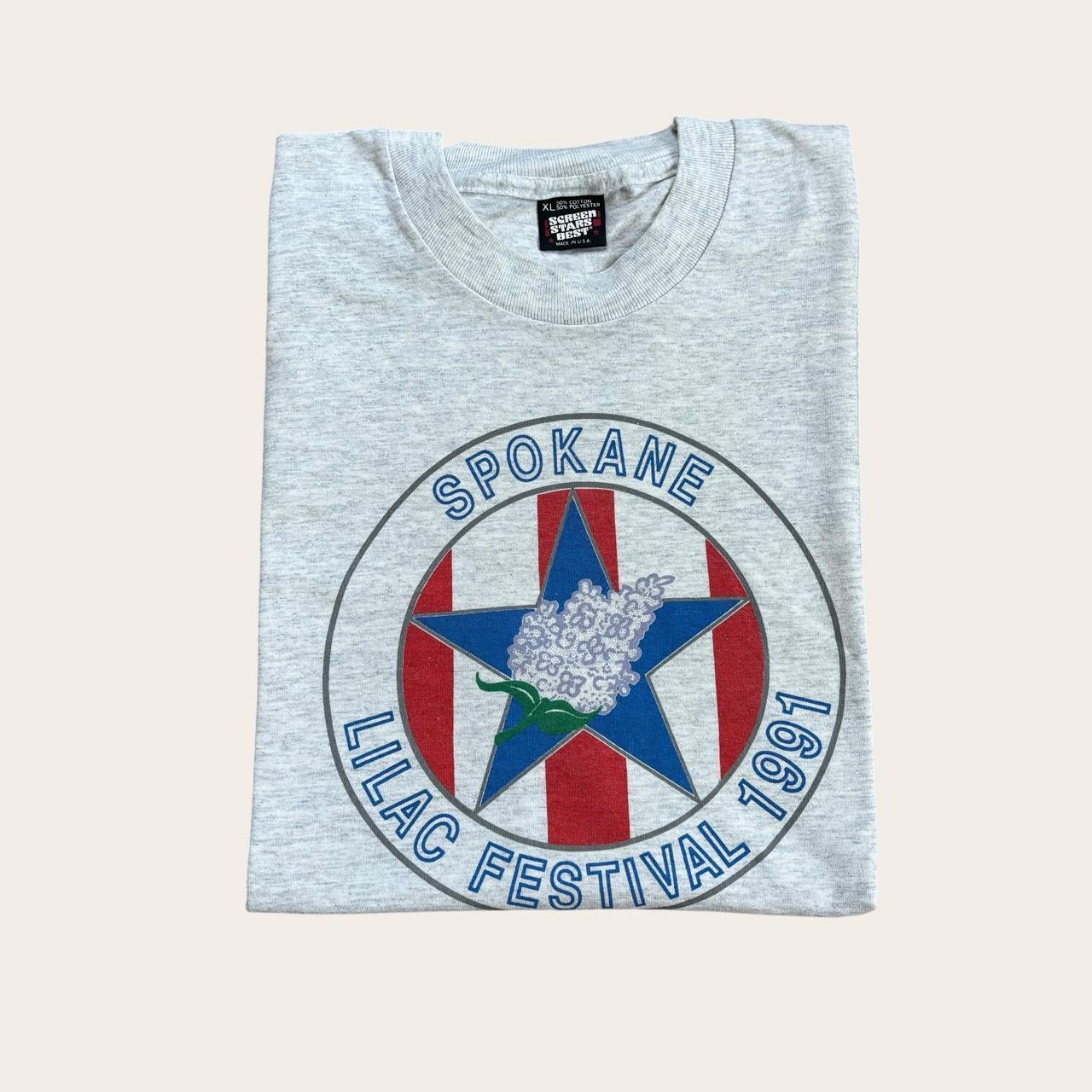 Vintage 90s USA Spokane lilac festival Washington souvenir t-shirt