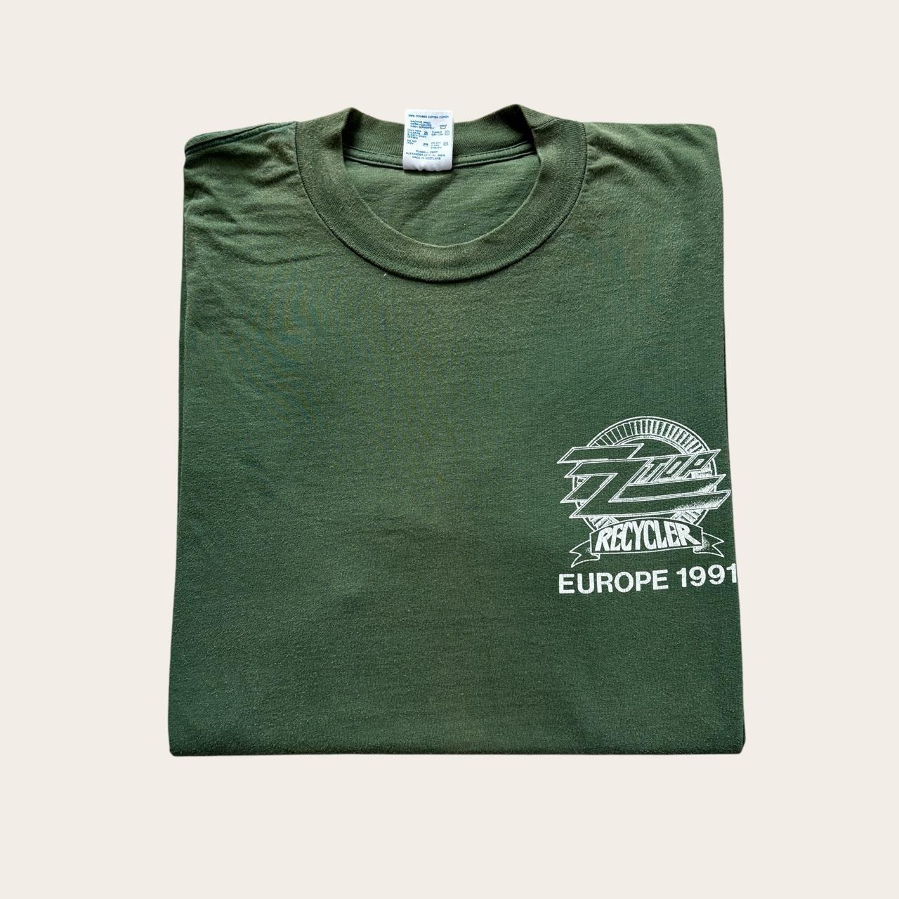 Vintage 90s ZZ Top European Tour ‘91 rock band t-shirt