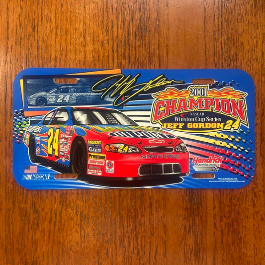 Vintage Y2K USA NASCAR champion Jeff Gordon motorsport Chevrolet racing team American license plate