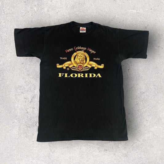 Vintage 90s USA Metro Goldwyn Mayer MGM Studios Florida Lion Film movie graphic t-shirt