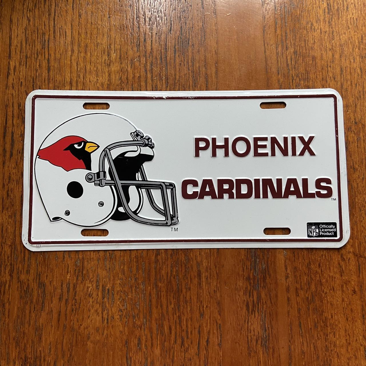 Vintage 90s USA Phoenix Arizona Cardinals NFL American license plate