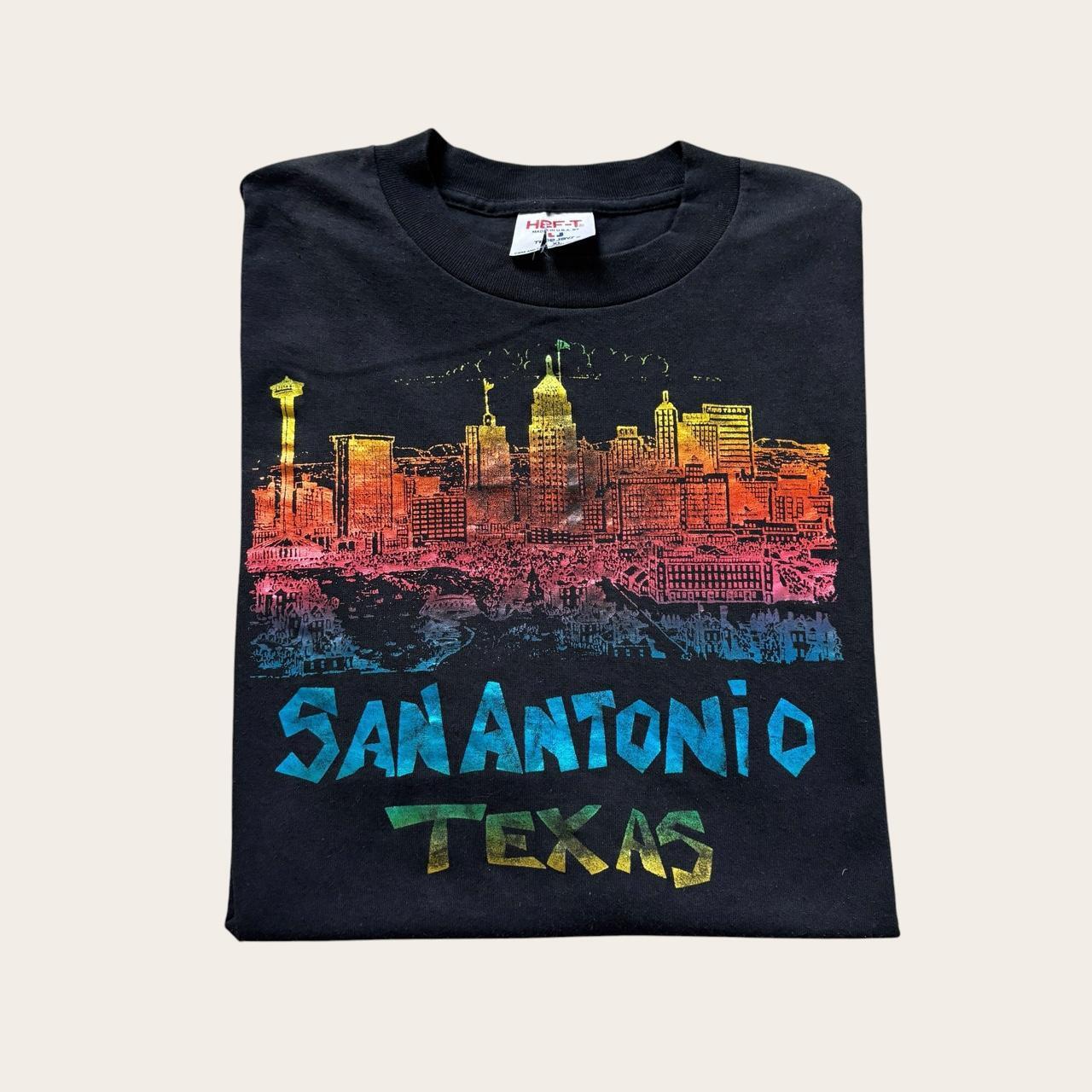 Vintage 90s USA San Antonio Texas city skyline souvenir t-shirt