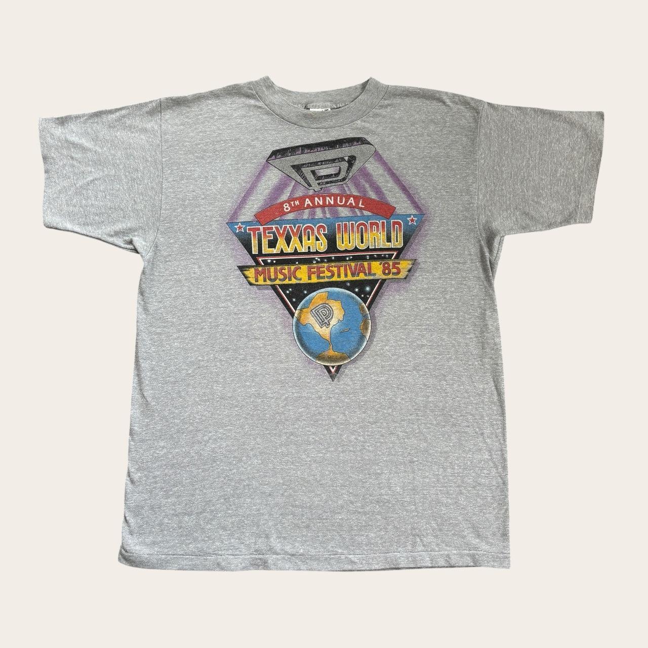 Vintage Texxas World rock music festival ‘85 Dallas Deep Purple band t-shirt