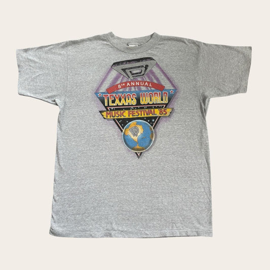 Vintage Texxas World rock music festival ‘85 Dallas Deep Purple band t-shirt