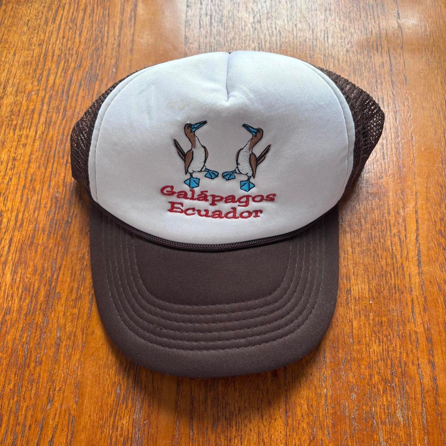 Vintage Y2K Galápagos Islands Ecuador nature wildlife souvenir trucker cap