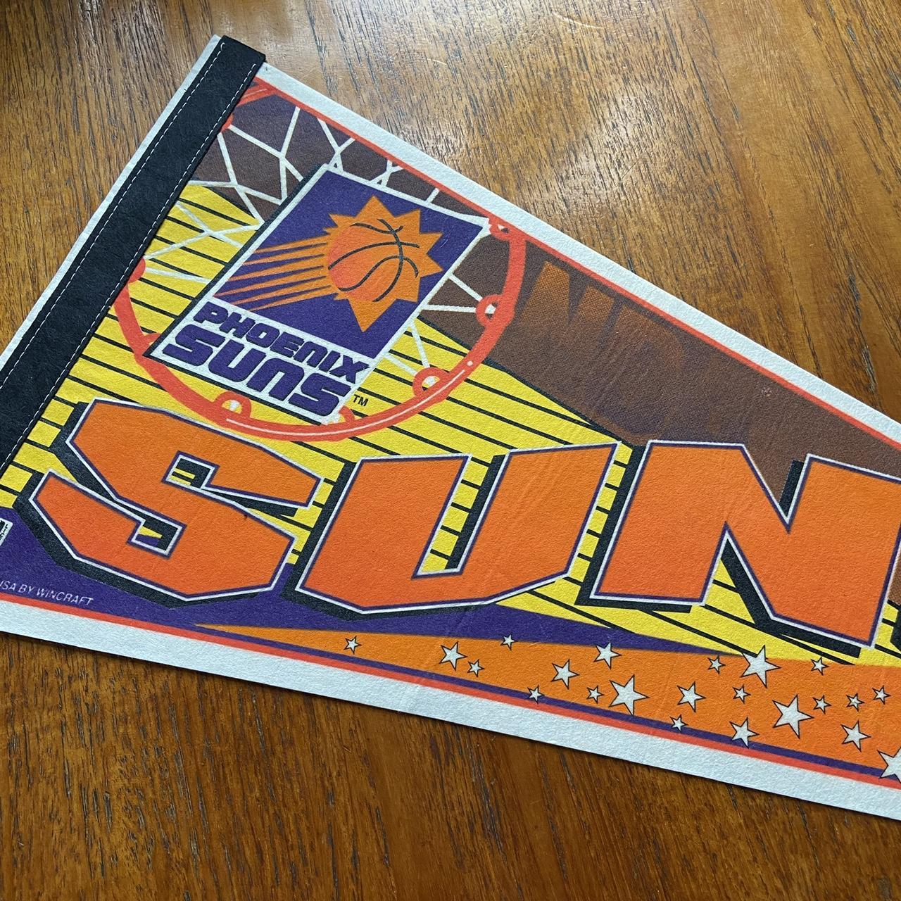 Vintage 90s USA Phoenix Suns basketball NBA pennant