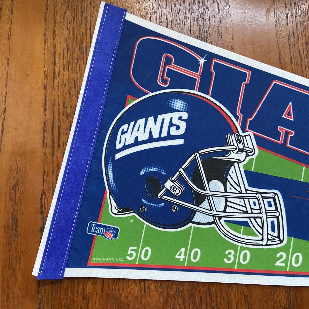 Vintage 90s USA New York Giants NFL American Football felt pennant