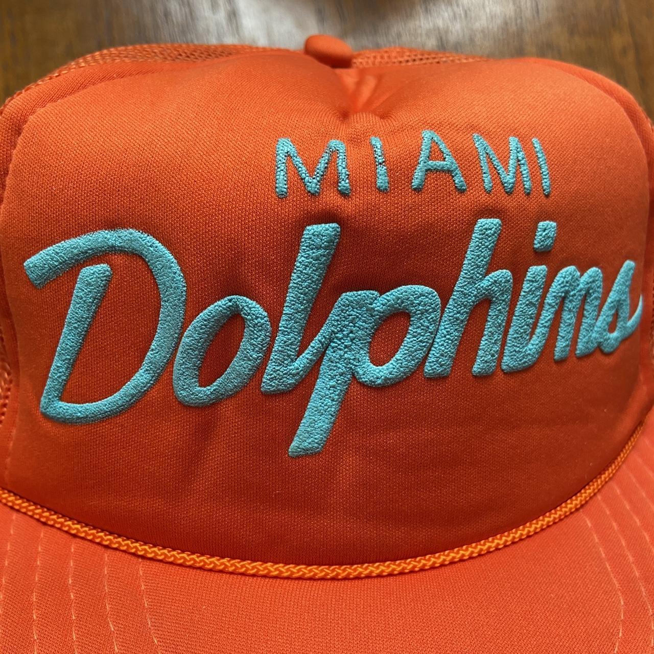 Vintage 90s USA Miami Dolphins NFL American Football Florida promotional graphic cap