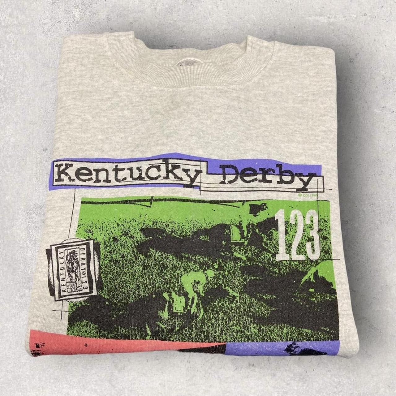 Vintage 90s USA Kentucky Derby Churchill downs Louisville Kentucky horse racing promotional sweatshi