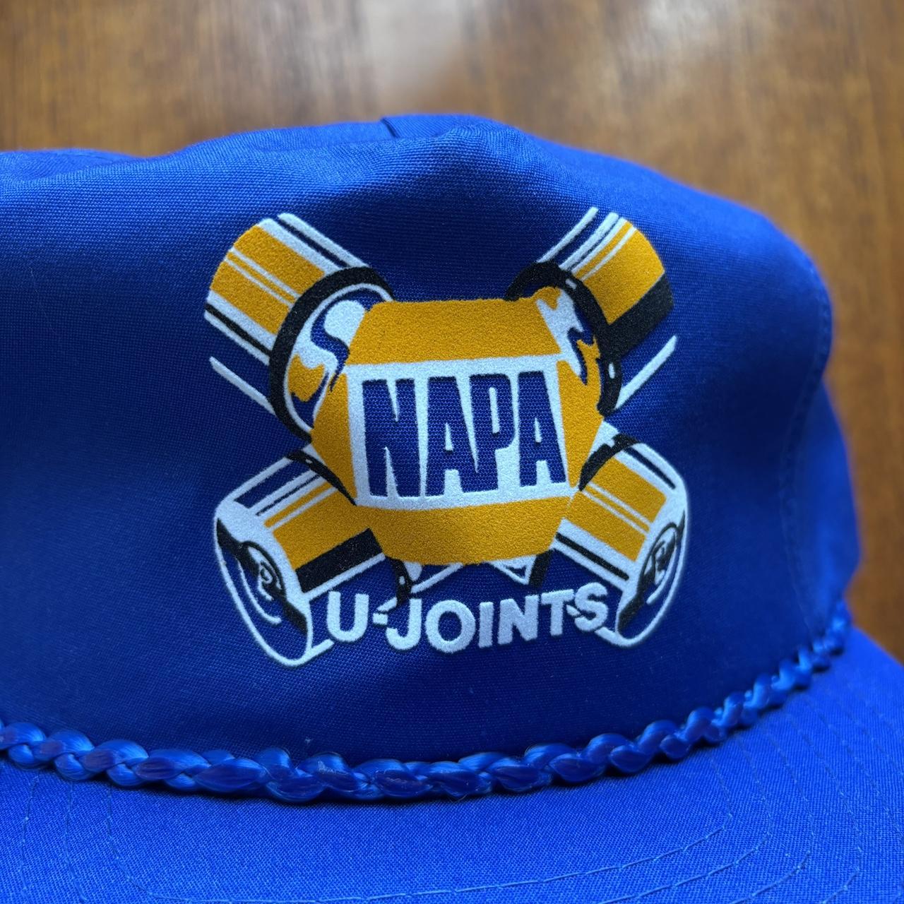 Vintage 90s USA Napa u-joints tools automobile motor graphic cap