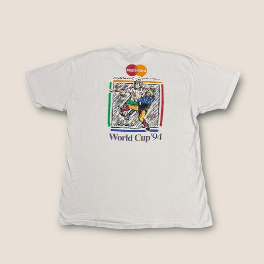 Vintage 90s USA World Cup 94 football tournament Mastercard t-shirt