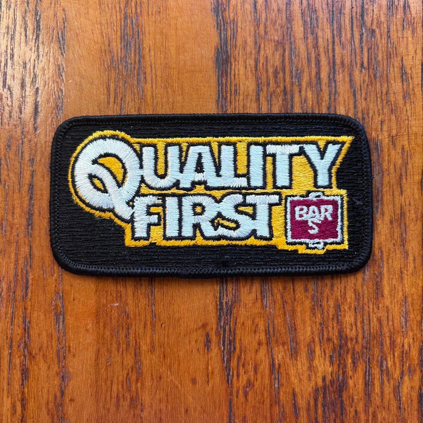 Vintage 90s USA Quality First Bar Sfood supplier embroidered patch