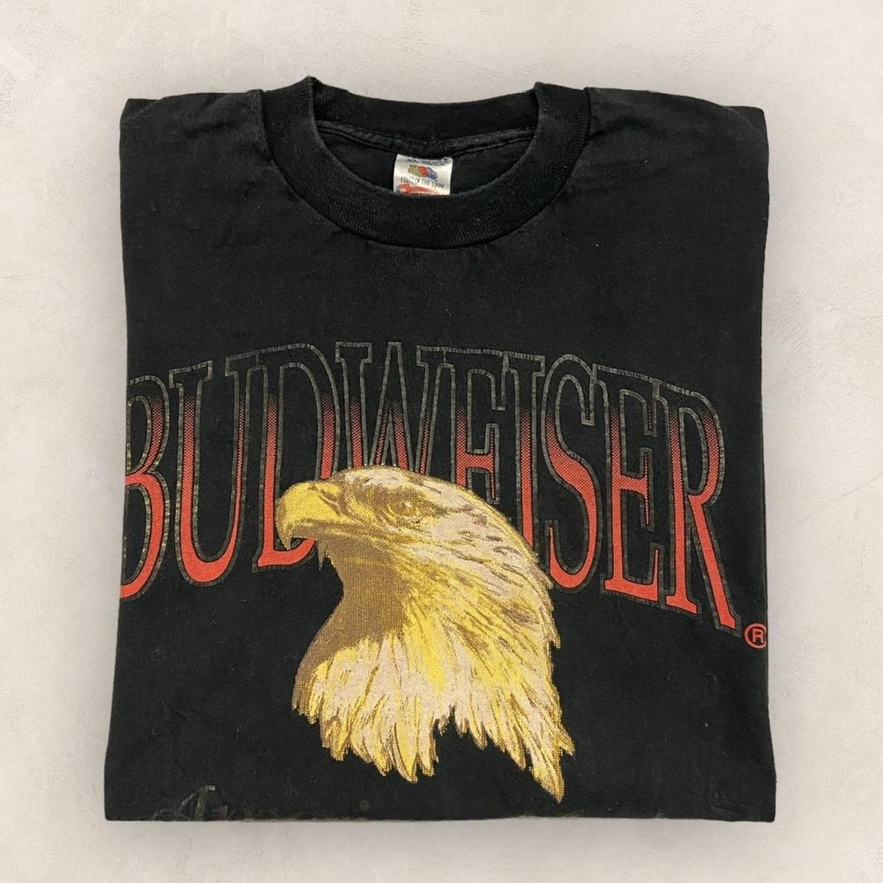 Vintage 90s USA Budweiser beer alcohol American Eagle graphic t-shirt