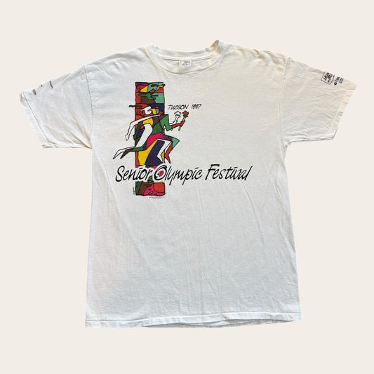 Vintage 90s USA Senior Olympic festival athletics Tucson Arizona t-shirt