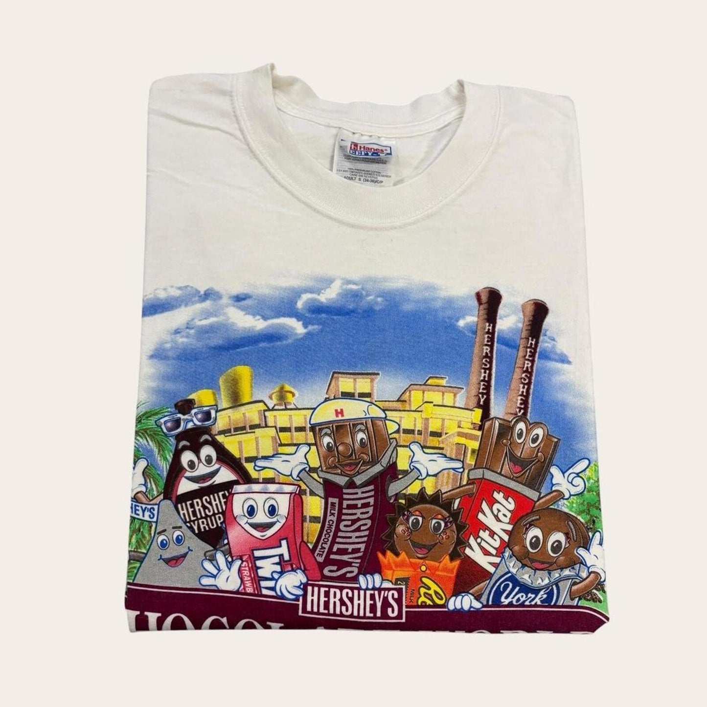 Vintage 90s USA Hershey’s chocolate world Pennsylvania souvenir t-shirt