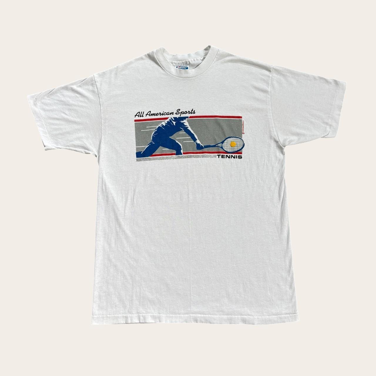 Vintage 90s USA tennis all American sports promotional t-shirt