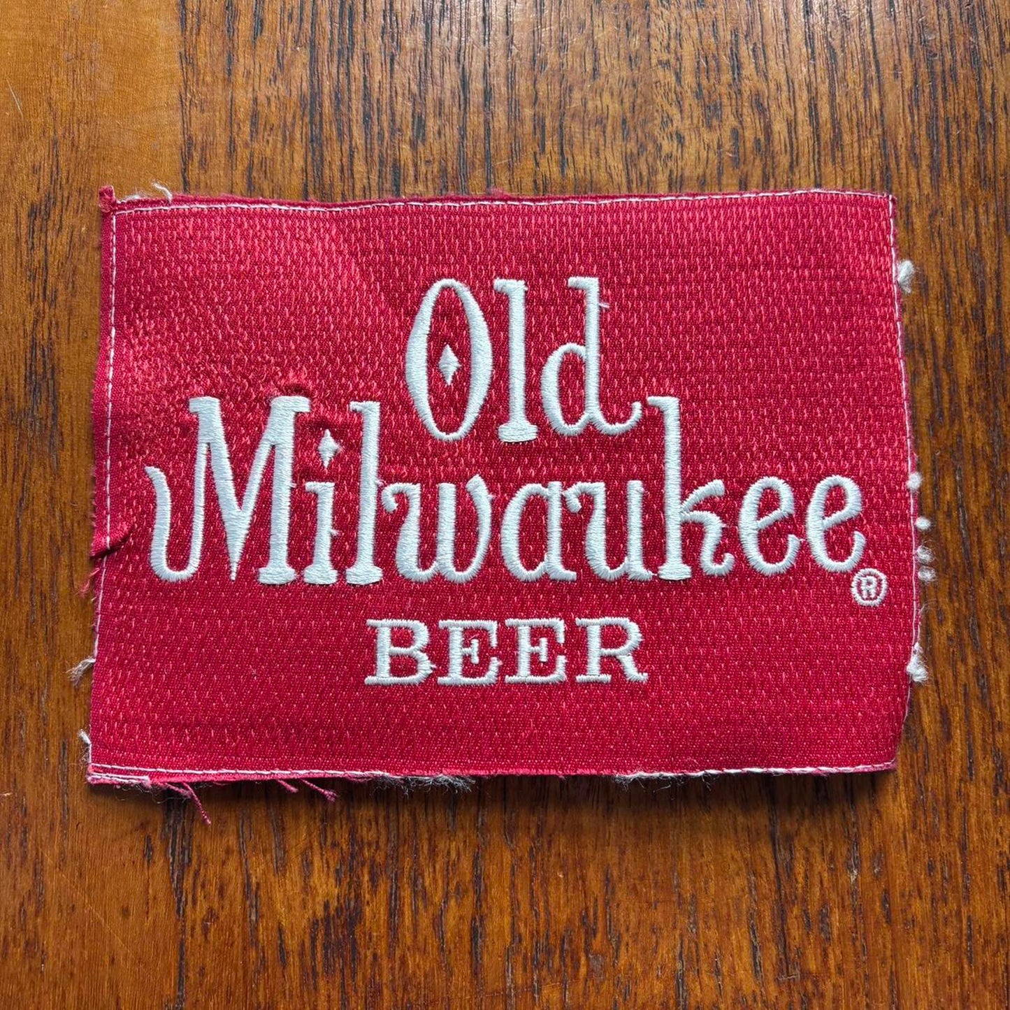 Vintage 90s USA Old Milwaukee Beer alcohol large embroidered patch