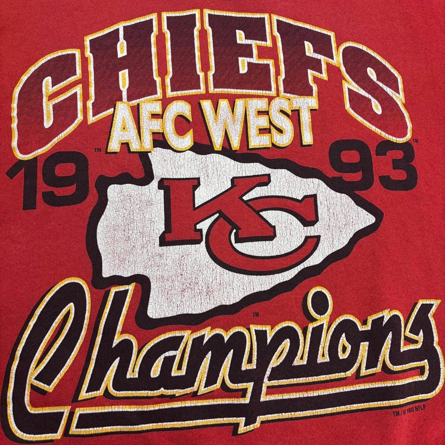 Vintage 90s USA Kansas City Chiefs NFL American Football graphic sweatshirt
