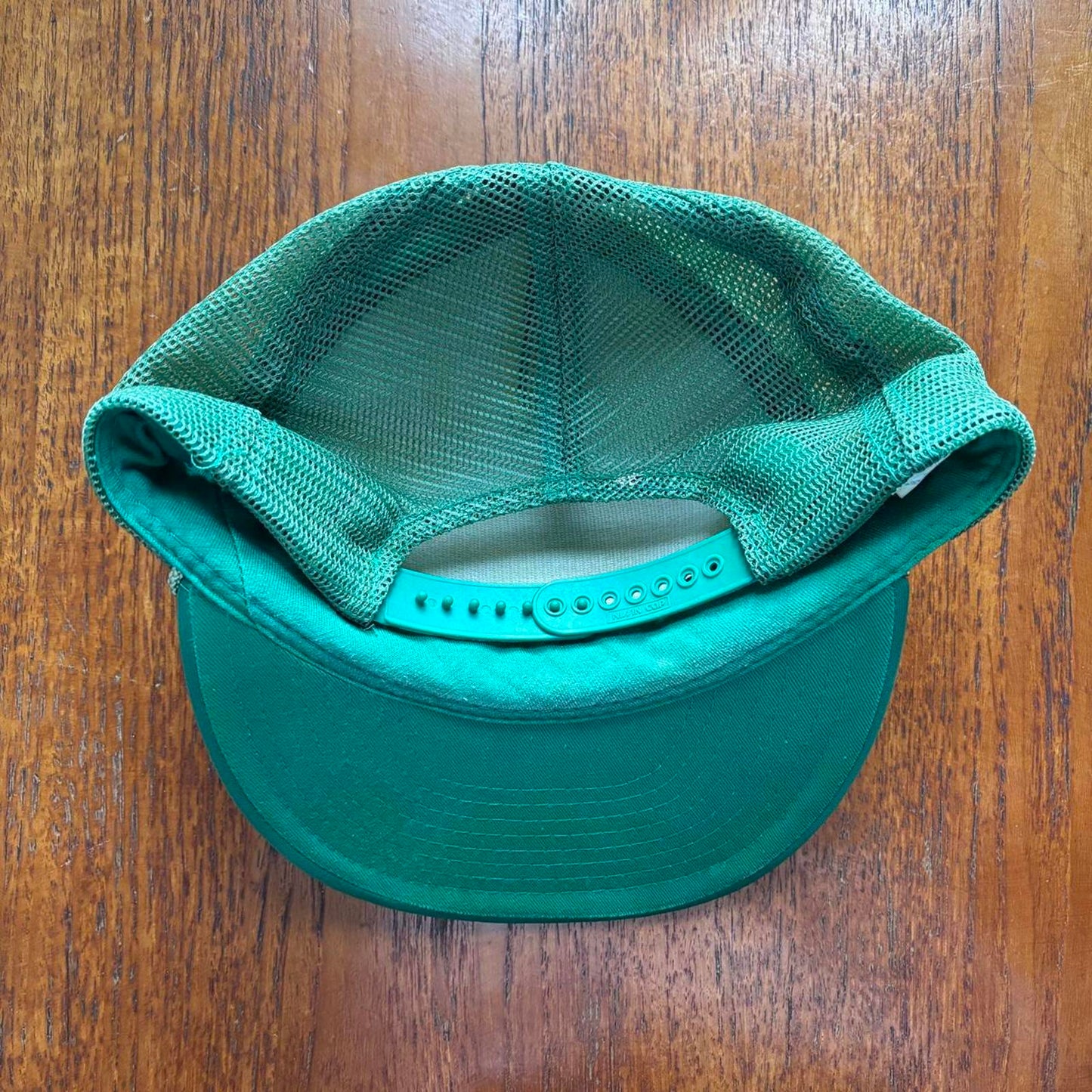 Vintage 80s USA law enforcement walleye fishing tournament trucker cap