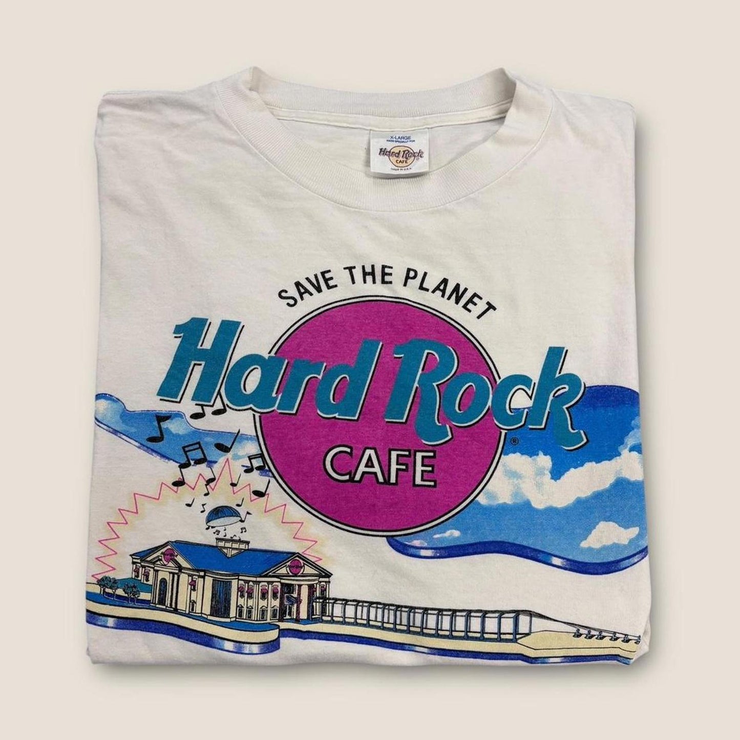 Vintage 90s USA Hard Rock Cafe Orlando kingdom of rock & roll t-shirt