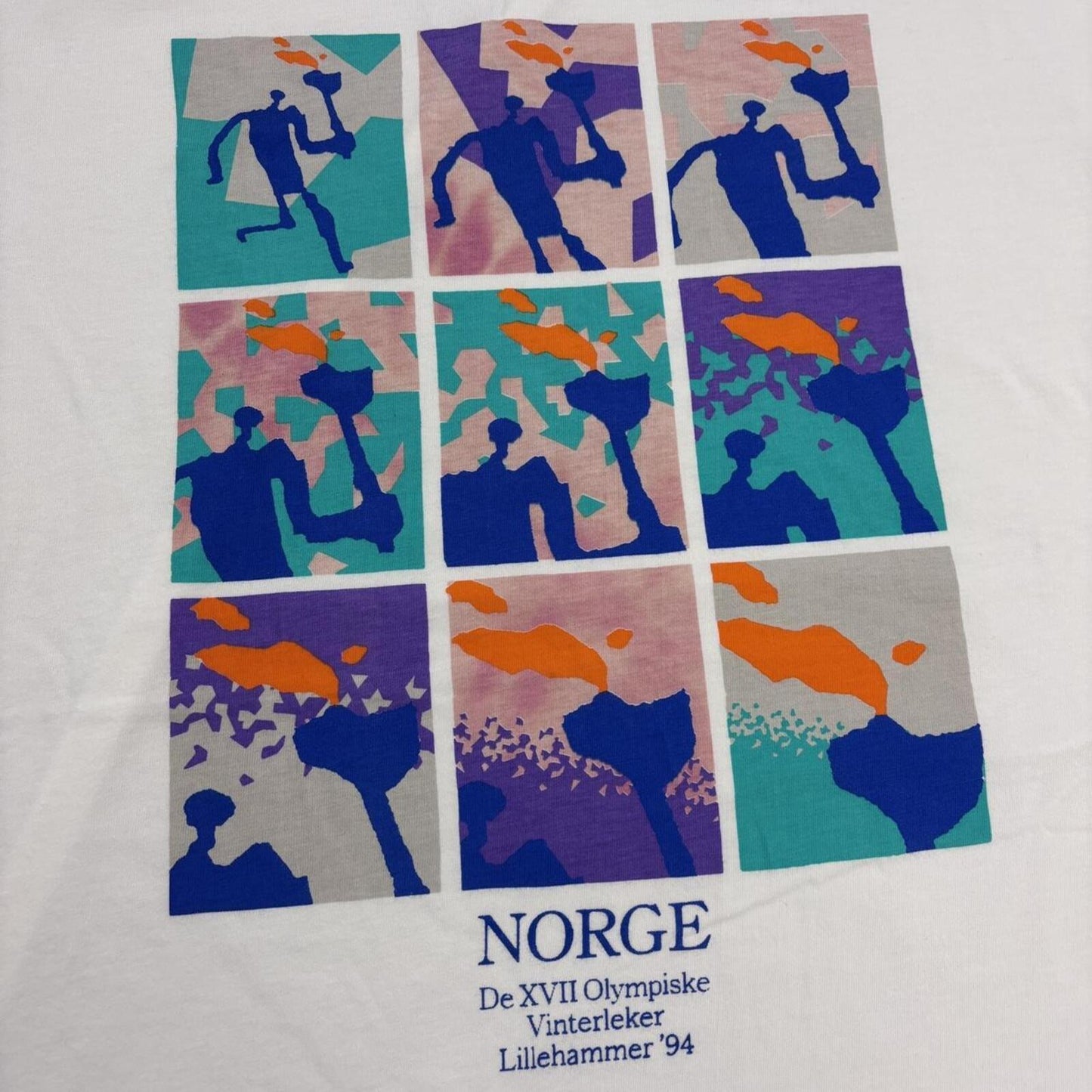 Vintage 90s Lillehammer Winter Olympics Norway graphic t-shirt