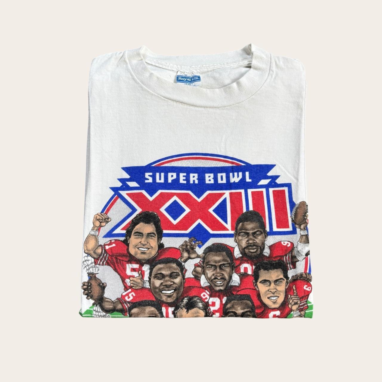 Vintage 80s USA San Francisco 49ers Super Bowl 23 NFL American Football t-shirt