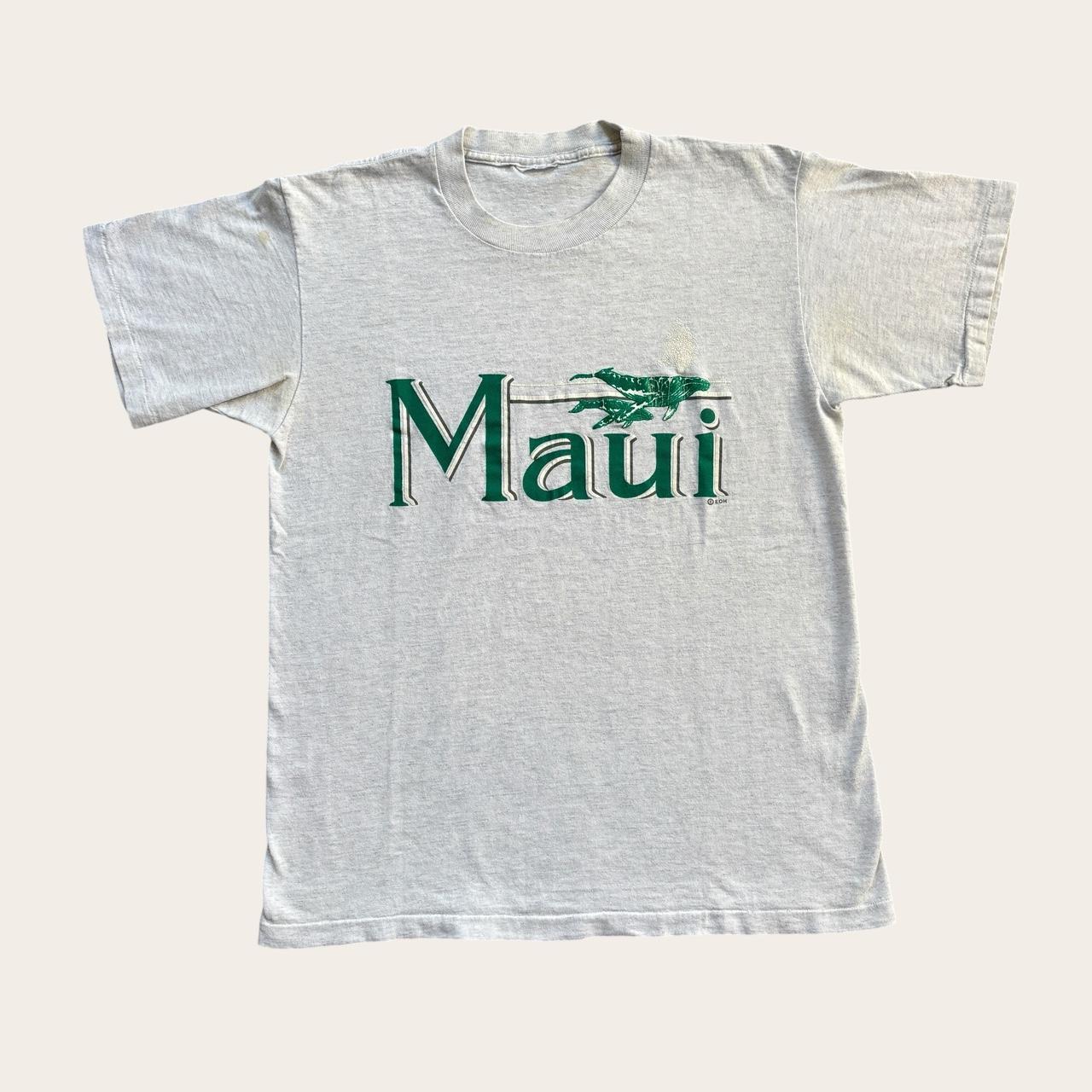Vintage 90s USA Maui Hawaii humpback whales souvenir t-shirt