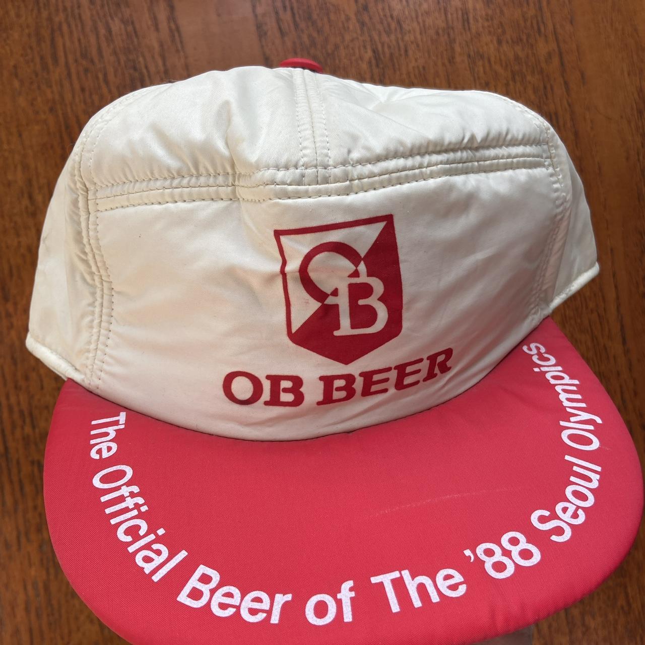 Vintage 80s OB Beer Seoul Olympics South Korea summer games athletics nylon cap