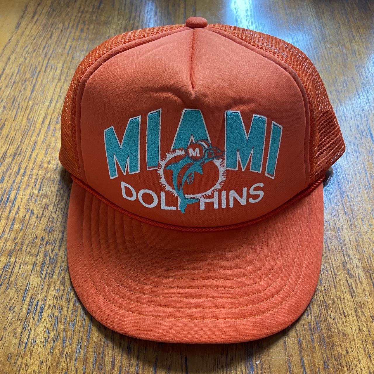 Vintage 90s USA Miami Dolphins NFL American Football promotional graphic cap