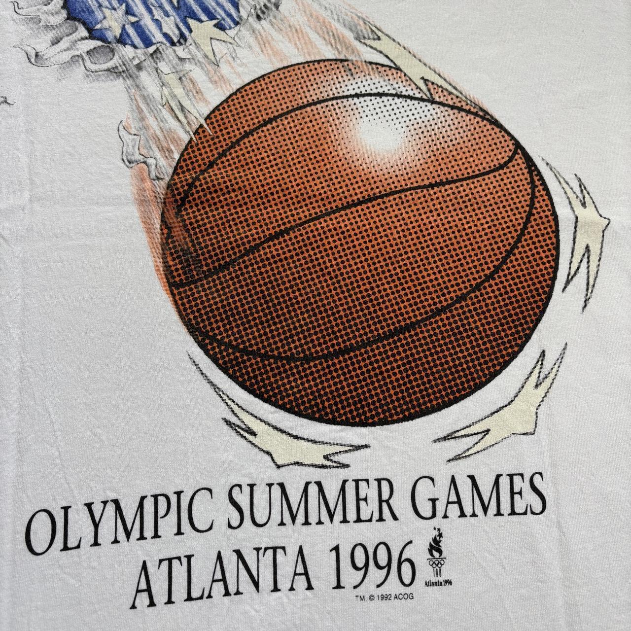 Vintage 90s USA Atlanta Olympics summer games basketball t-shirt